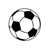 Abstract logo of a soccer ball on a white background vector