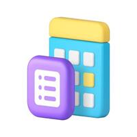 Time management planning efficiency and productivity 3d icon realistic illustration vector