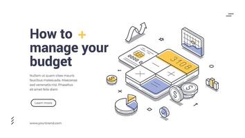 Effective strategies for managing your budget with useful templates vector