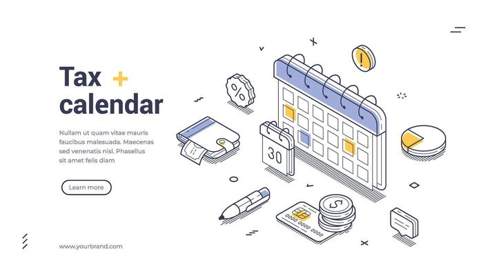 Detailed tax calendar for effective financial planning and compliance assistance
