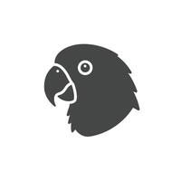 An african parrot icon on a white background vector