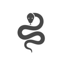 A snake icon on a white background vector