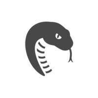A snake head icon on a white background vector