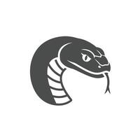 A snake head icon on a white background vector