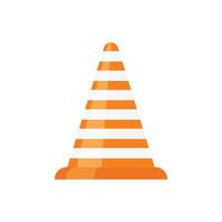 A traffic cone icon on a white background vector