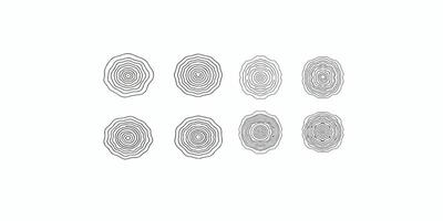 A set of different shapes that are all different sizes vector
