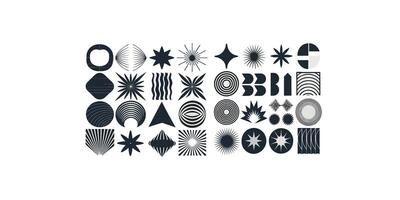 Print Abstract Geometric Shapes vector
