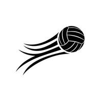 Volleyball ball with wind illustration vector
