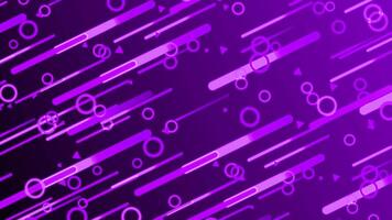 Purple Gradient Background With Circles And Lines video