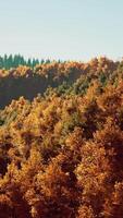 Wonderful view of the mountains that glow under the sunlight video