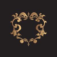 Victorian Ornament Frame Object vector