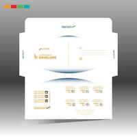 envelope layout art for corporate and any use vector