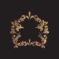 Victorian Ornament Frame Object Illustration vector