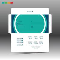 layout of envelope for corporate and any use vector