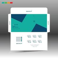 envelope template for corporate and any use vector