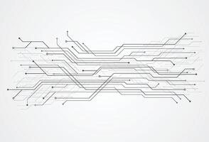 Abstract technology digital background with circuit board diagram on white background. Electronic motherboard illustration. Communication and engineering concept vector