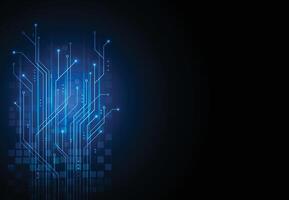 Abstract background with technology circuit board texture. Artificial intelligence electronic vector