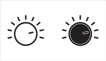 audio controller icon set. audio controller illustration on white background for web and apps. vector