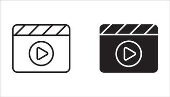 icon set. Play buttons. Media player icons. Shorts . EPS 10. vector