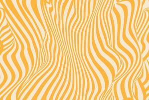 Groovy waves seamless pattern in orange and beige creating a fluid optical illusion. Modern groovy pattern geometric wave background with distorted flowing lines and dynamic motion effect. vector
