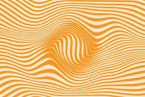 Abstract wavy line pattern with an optical illusion effect in orange and beige tones, featuring fluid motion, dynamic curves, and modern geometric design. Vibrant digital artwork with a hypnotic style vector