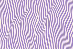 Groovy waves seamless pattern in purple and beige creating a fluid optical illusion. Modern geometric wave pattern background with distorted flowing lines and dynamic motion effect. vector