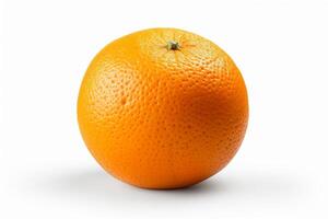 An orange on a white background photo