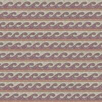 Seamless square pattern with nomadic running waves in pastel colours vector