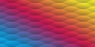 Yellow, pink to blue abstract background waves pattern modern glossy and shiny gradient lines futuristic vector