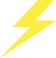 Big Yellow Flash Thunder Power vector