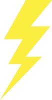 Three Levels of Yellow Flash Thunder Power vector