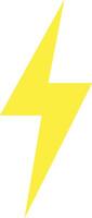Small Yellow Flash Thunder Power vector
