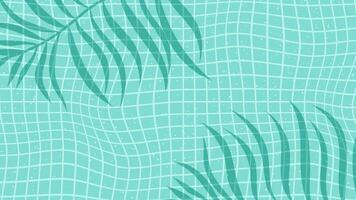 Swimming pool tropical refreshing background with copy space vector