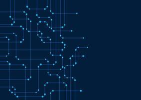 Modern tech style background with circuit board design vector