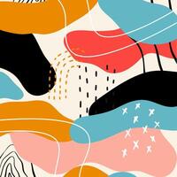 Retro background with an abstract design vector