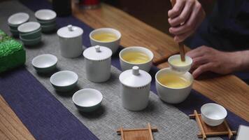 The Art of Tea Preparation in the Traditional Style is a beautiful and meaningful routine. Media video