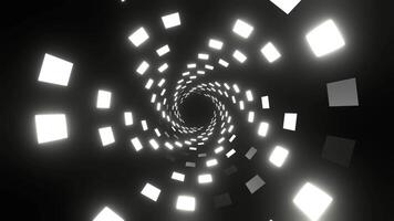 White Flashing Rotation Lights Background VJ Loop in 4K video