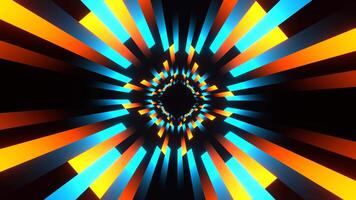 Orange and Cyan Colored Lines Movement Background VJ Loop in 4K video