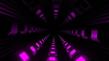 Cyan and Pink Slow Strobe Type Rotation Tunnel Background VJ Loop in 4K video