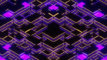 Purple and Yellow Square Colored Strobe Background VJ Loop in 4K video