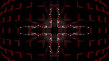 Red and White Neons Moves in Rectangles Background VJ Loop in 4K video