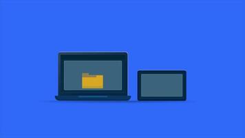 Copy and Paste. Computer Folder Motion video
