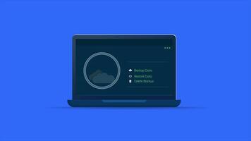animation Backup, Restore delete data video