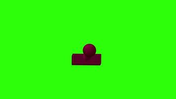 decline stamp animation on green screen background suitable for footage of business permit rejection, prohibiting permits, rejecting business ideas and proposals video