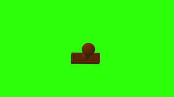 rejected stamp animation on green screen background, animated stamp is suitable for motion graphics about rejection, verification, business termination, and requests. video