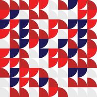 Vibrant illustration featuring a colorful geometric pattern with a retro yet modern feel, composed of semicircles and creative shapes. Ideal for backgrounds, textiles, or decorative purposes. vector