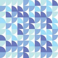 Abstract Blue and White Geometric Halftone Circular Pattern Design vector
