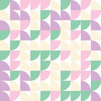 Abstract Geometric Pastel Pattern With Curved Shapes and Soft Color Scheme vector