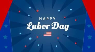 Happy Labor Day. Background template design with american flag for events, promotions, advertisements vector