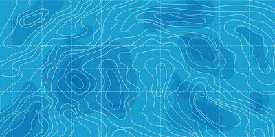 Topographic map lines retro geometric abstract relief tot view template. Land or water texture, grid contour. Topo with elevation, geography scheme and the terrain path. vector
